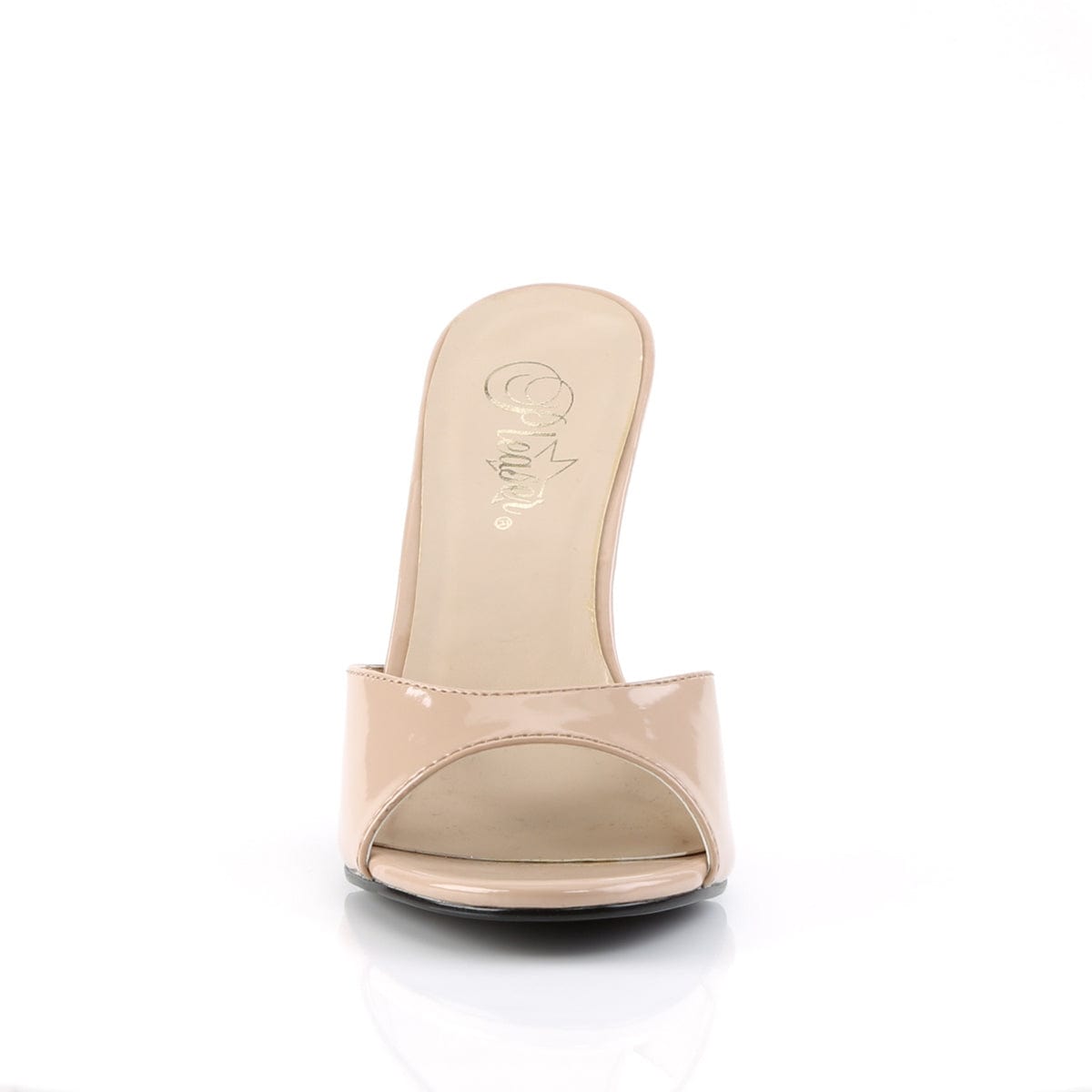 CLASSIQUE-01 Nude Patent Slide Pleaser US Size (Women's): 5