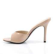 CLASSIQUE-01 Nude Patent Slide Pleaser US Size (Women's): 5