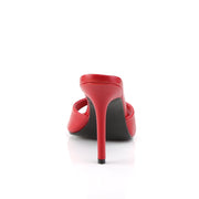 CLASSIQUE-01 Red Kid Pu Slide Pleaser US Size (Women's): 5