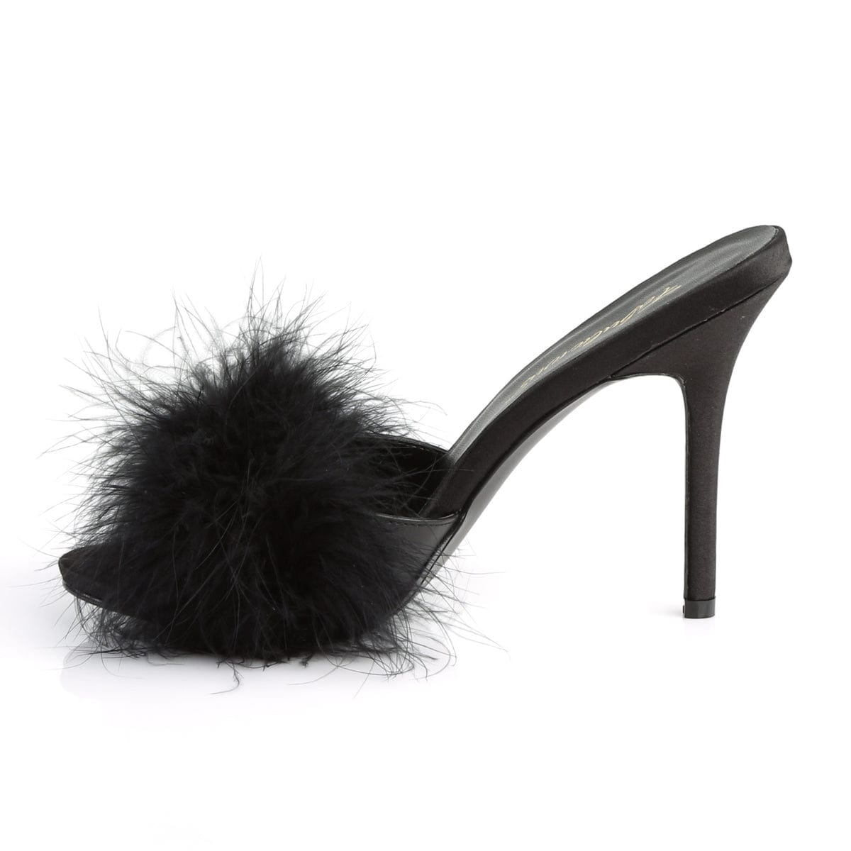 CLASSIQUE-01F Black Pu-Fur Fabulicious