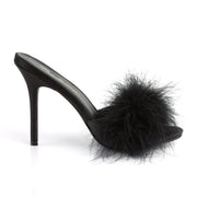 CLASSIQUE-01F Black Pu-Fur CURRENT Fabulicious US Size (Women's): 5