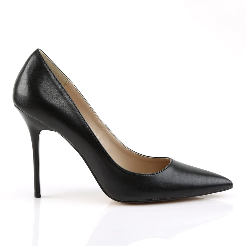 CLASSIQUE-20 Black Kid Pu Pump Pleaser US Size (Women's): 5