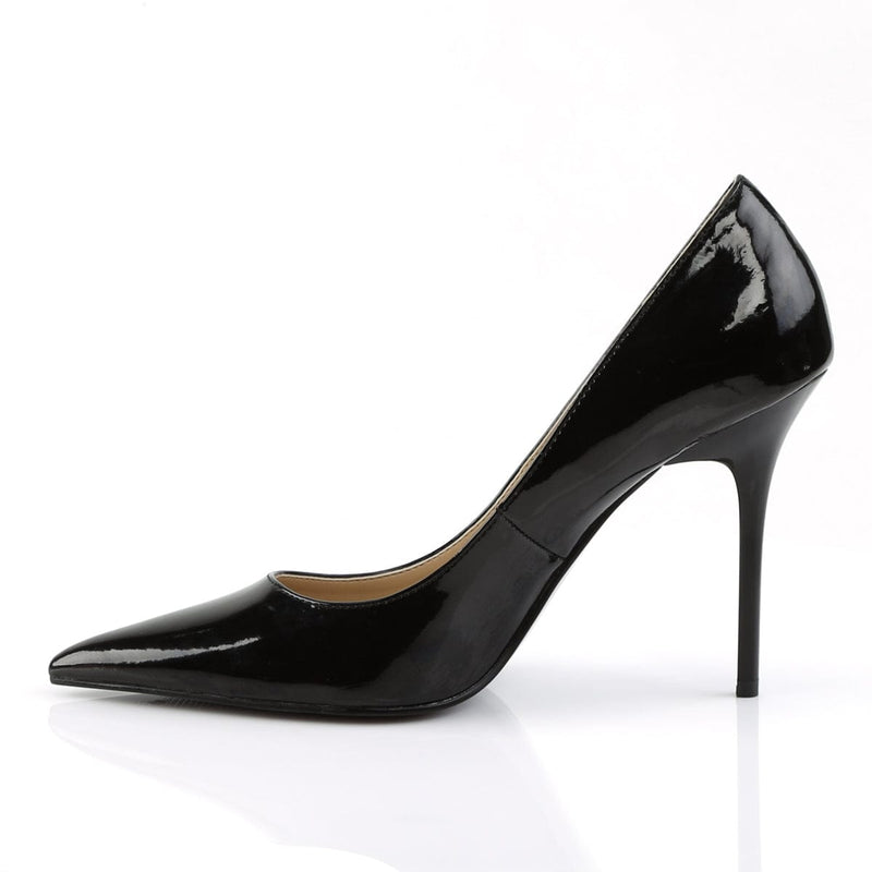 CLASSIQUE-20 Black Patent Pump Pleaser US Size (Women's): 5