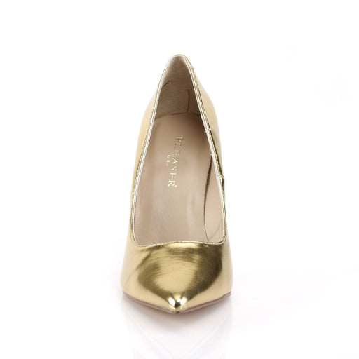 CLASSIQUE-20 Gold Met Pu Pump Pleaser US Size (Women's): 5