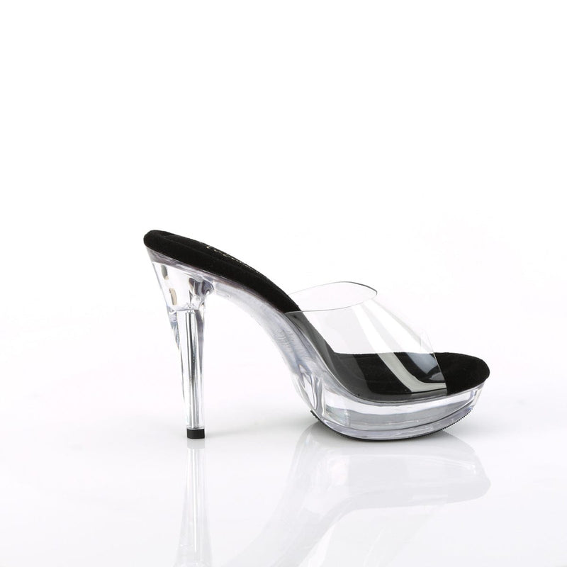 COCKTAIL-501 Clear-Black/Clear CURRENT Fabulicious US Size (Women's): 5
