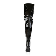 COURTLY-3012 Black Patent Thigh Boot Pleaser US Size (Women's): 6