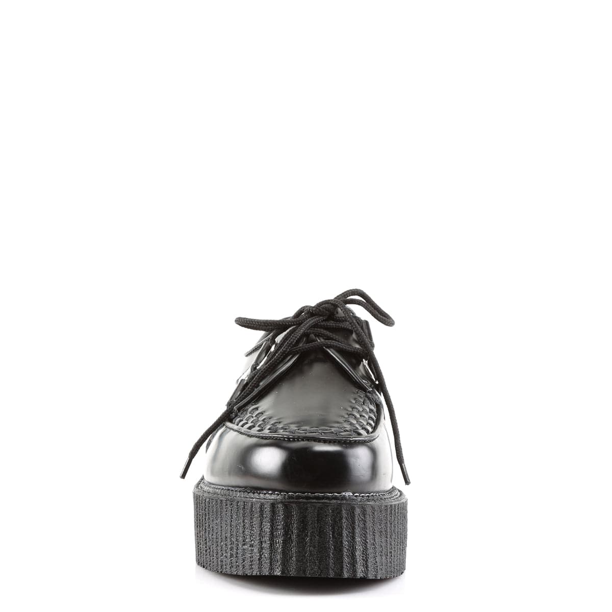 CREEPER-402 Black Leather Creeper Demonia US Size (Unisex/Men's): 4