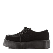 CREEPER-402S Black Suede Creeper Demonia US Size (Unisex/Men's): 4