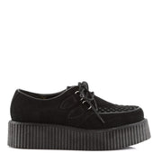 CREEPER-402S Black Suede Creeper Demonia US Size (Unisex/Men's): 4