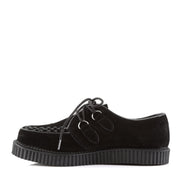 CREEPER-602S Black Suede Creeper Demonia US Size (Unisex/Men's): 4