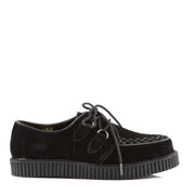 CREEPER-602S Black Suede Creeper Demonia US Size (Unisex/Men's): 4