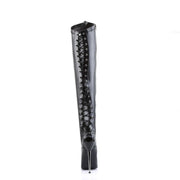 DAGGER-3060 Black Stretch Pu CURRENT Devious US Size (Women's): 5