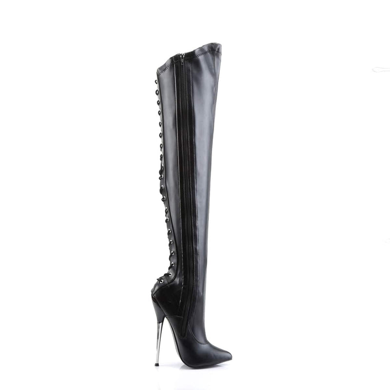DAGGER-3060 Black Stretch Pu CURRENT Devious US Size (Women's): 5