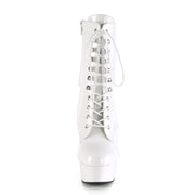 DELIGHT-1020 White Patent/White Ankle Boot Pleaser US Size (Women's): 5