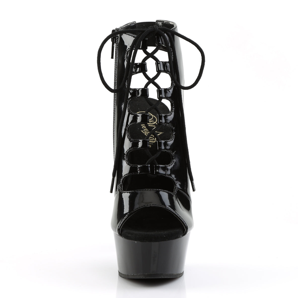 DELIGHT-600-20 Black Ankle Boot Pleaser