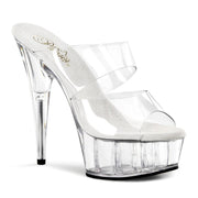 DELIGHT-602 Clear/Clear Slide Pleaser US Size (Women's): 5