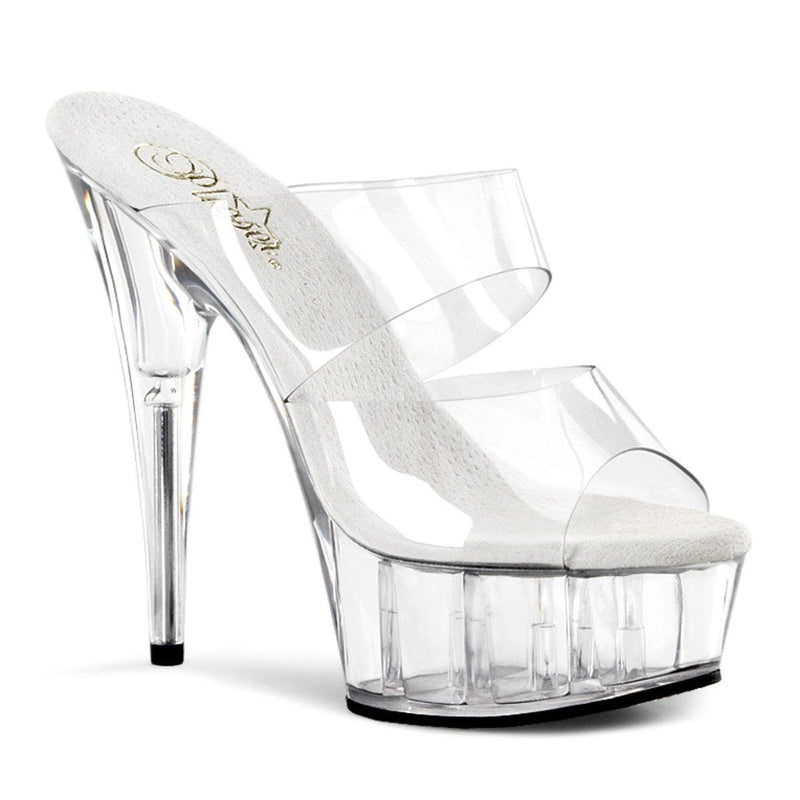 DELIGHT-602 Clear/Clear Slide Pleaser US Size (Women's): 5