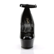 DELIGHT-686 Black Patent/Black Pump Pleaser US Size (Women's): 5