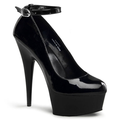 DELIGHT-686 Black Patent Pump Pleaser