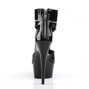 DELIGHT-690 Black Patent -Lamy/Black Platform Sandal Pleaser US Size (Women's): 5