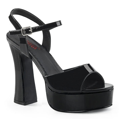 DOLLY-09 Black Patent Sandal Demonia