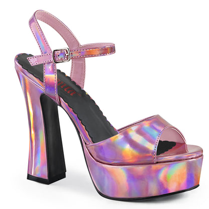 DOLLY-09 Pink Hologram Sandal Demonia