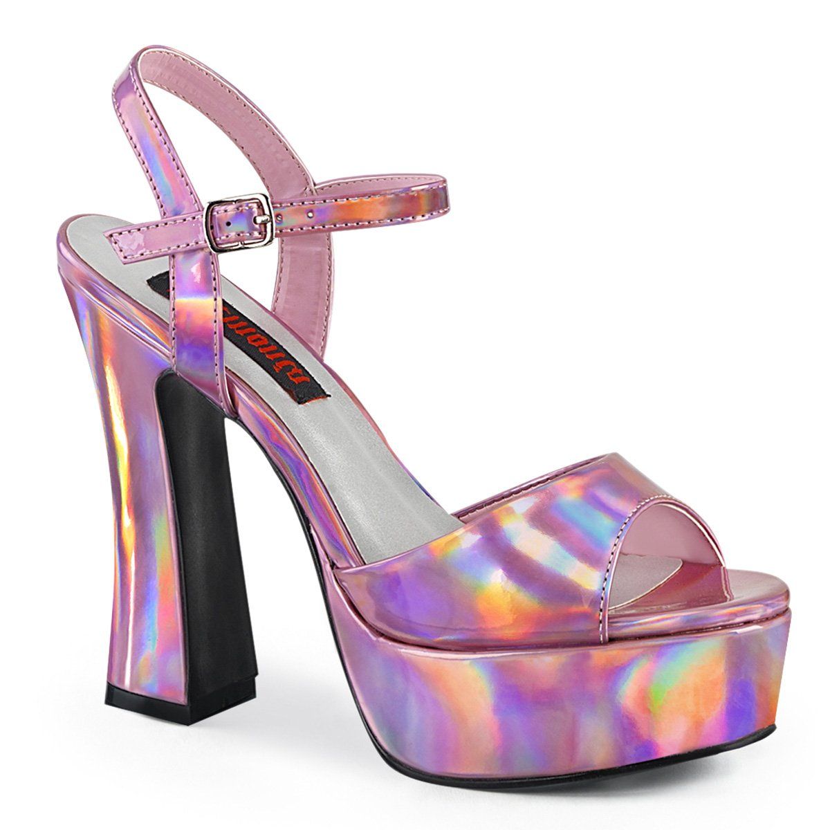 DOLLY-09 Pink Hologram Sandals – SHOE ME