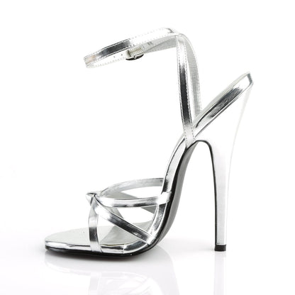 DOMINA-108 Silver Metallic Pu Devious
