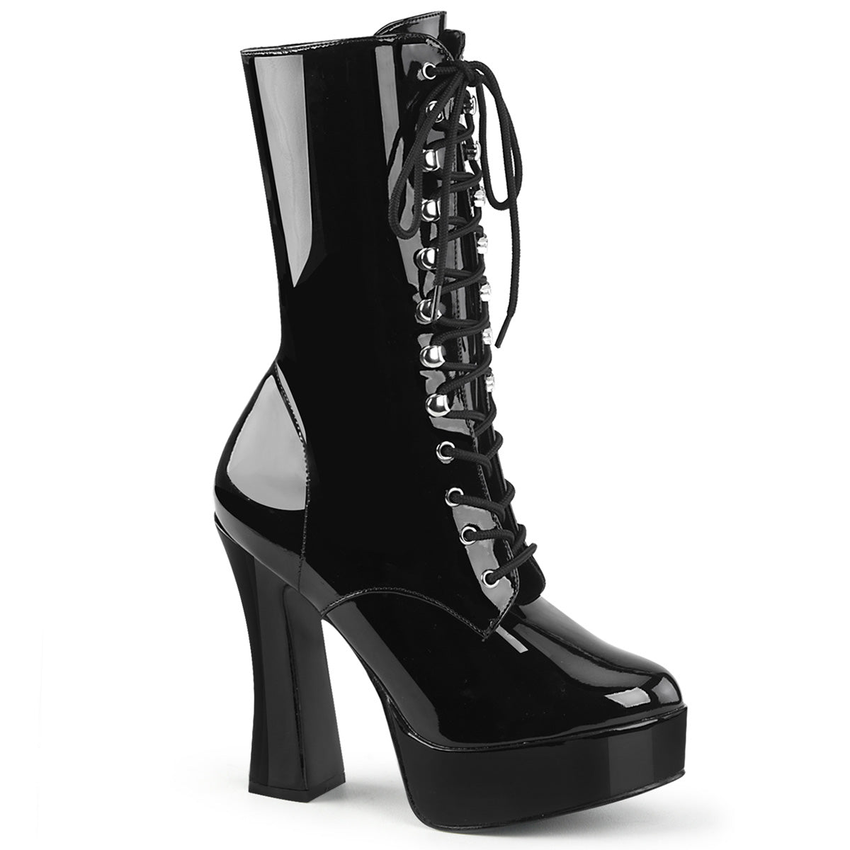 ELECTRA-1020 Black Patent Ankle Boot Pleaser