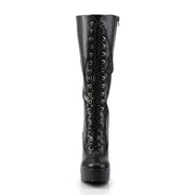 ELECTRA-2020 Black Faux Leather Knee Boot Pleaser US Size (Women's): 6