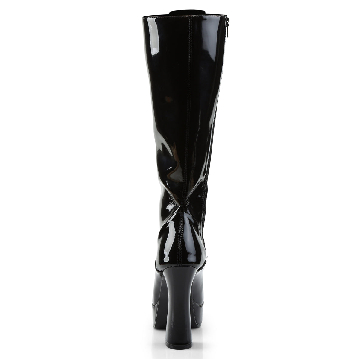 ELECTRA-2020 Black Patent Knee Boot Pleaser