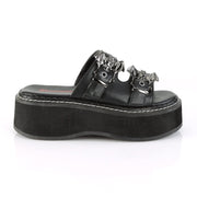 EMILY-100 Black Vegan Leather Demonia US Size (Women's): 6