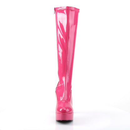 EXOTICA-2000 Hot Pink Stretch Patent Funtasma