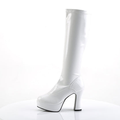 EXOTICA-2000 White Stretch Patent Funtasma