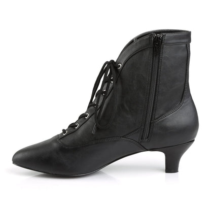 FAB-1005 Black Faux Leather Pleaser Pink Label