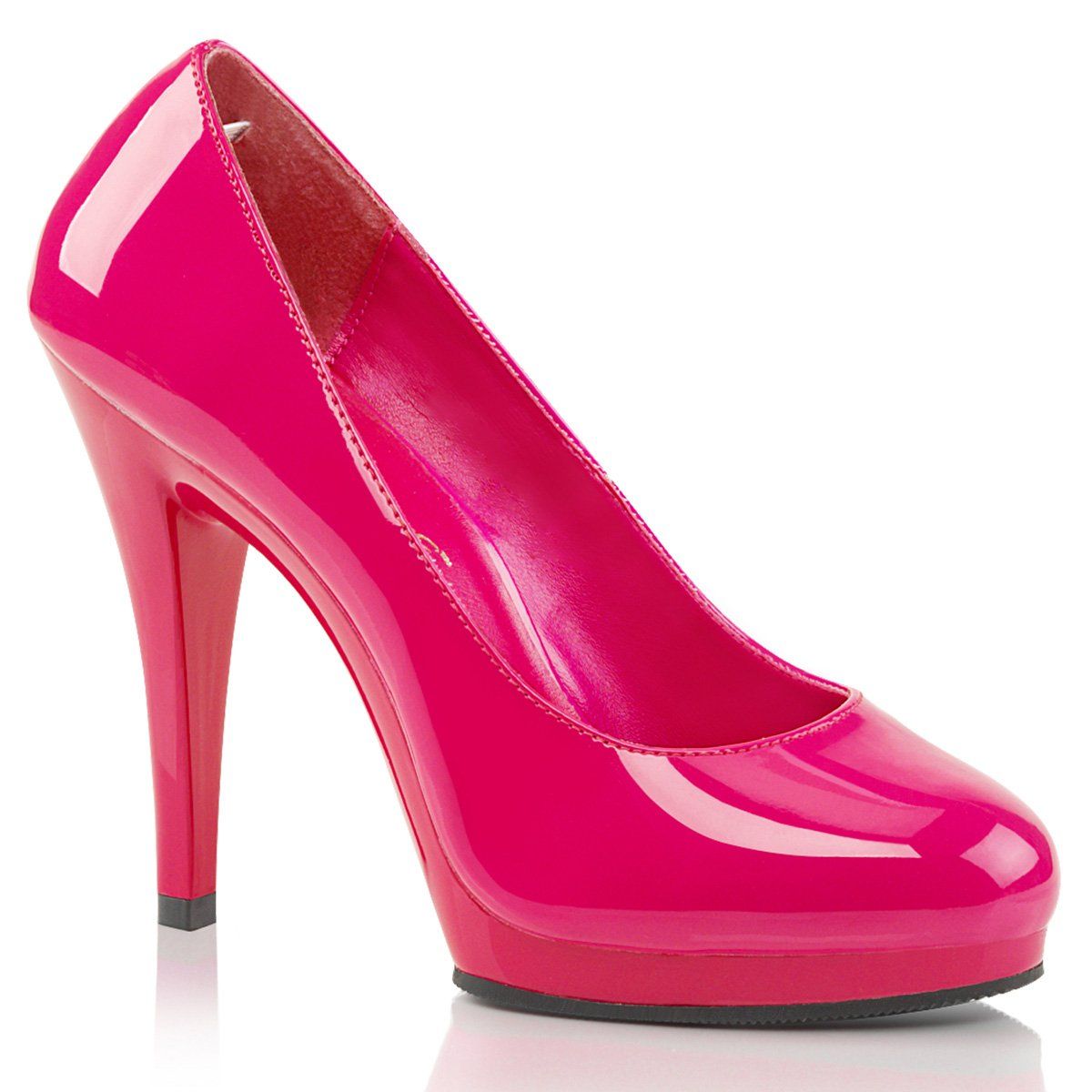 FLAIR-480 Hot Pink Patent/Hot Pink Pleaser Pink Label