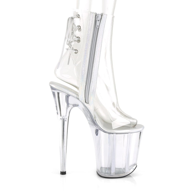 FLAMINGO-1018C Clear/Clear Ankle Boot Pleaser US Size (Women's): 5