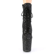 FLAMINGO-1020GWR Black Glitter/Black Glitter Ankle Boot Pleaser US Size (Women's): 5