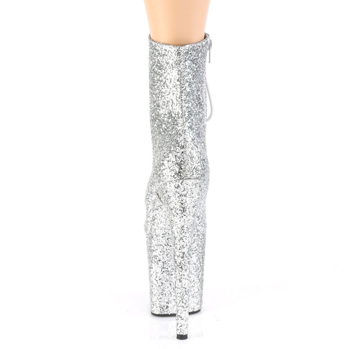 FLAMINGO-1020GWR Silver Glitter/Silver Glitter Ankle Boot Pleaser US Size (Women's): 5