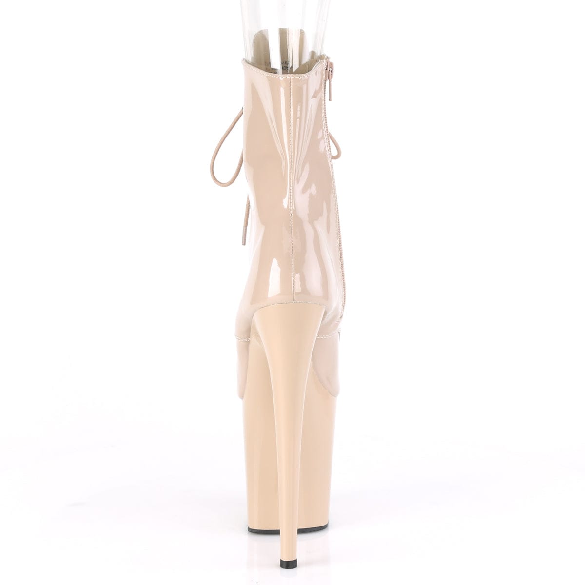 FLAMINGO-1021 Nude Patent/Nude Ankle Boot Pleaser US Size (Women's): 5