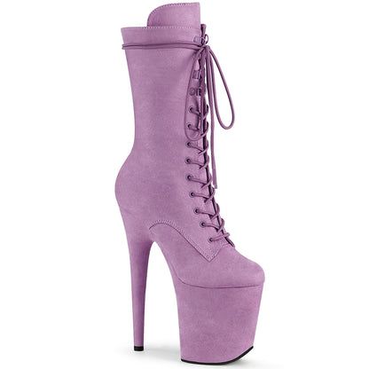 FLAMINGO-1050FS Lilac Faux Suede Mid-Calf Boot Pleaser