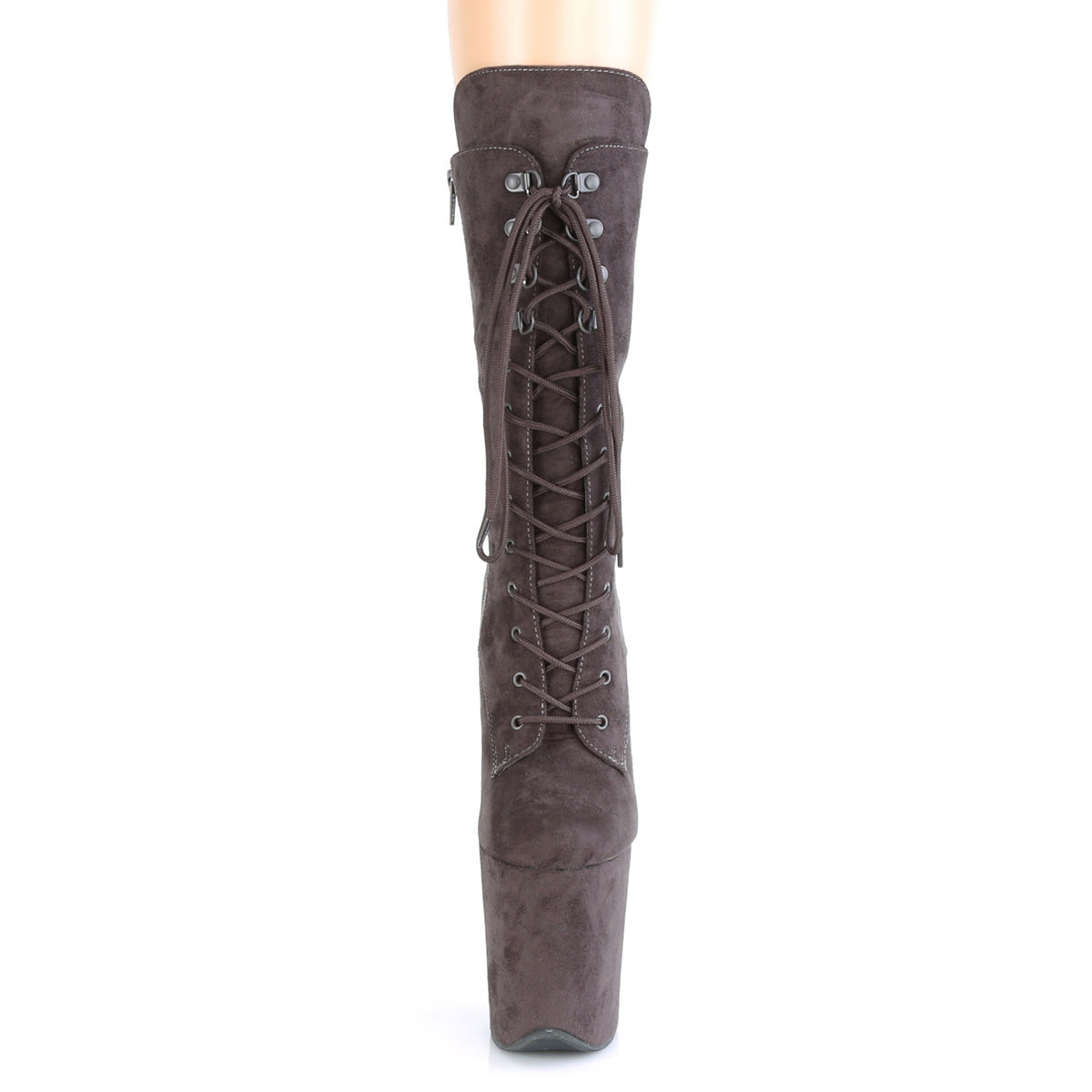FLAMINGO-1050FS Midnight Grey Faux Suede Mid-Calf Boot Pleaser
