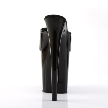 FLAMINGO-801 Black Patent Slide Pleaser