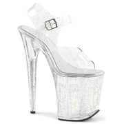 FLAMINGO-808MMG Clear/Clear Platform Sandal Pleaser US Size (Women's): 5