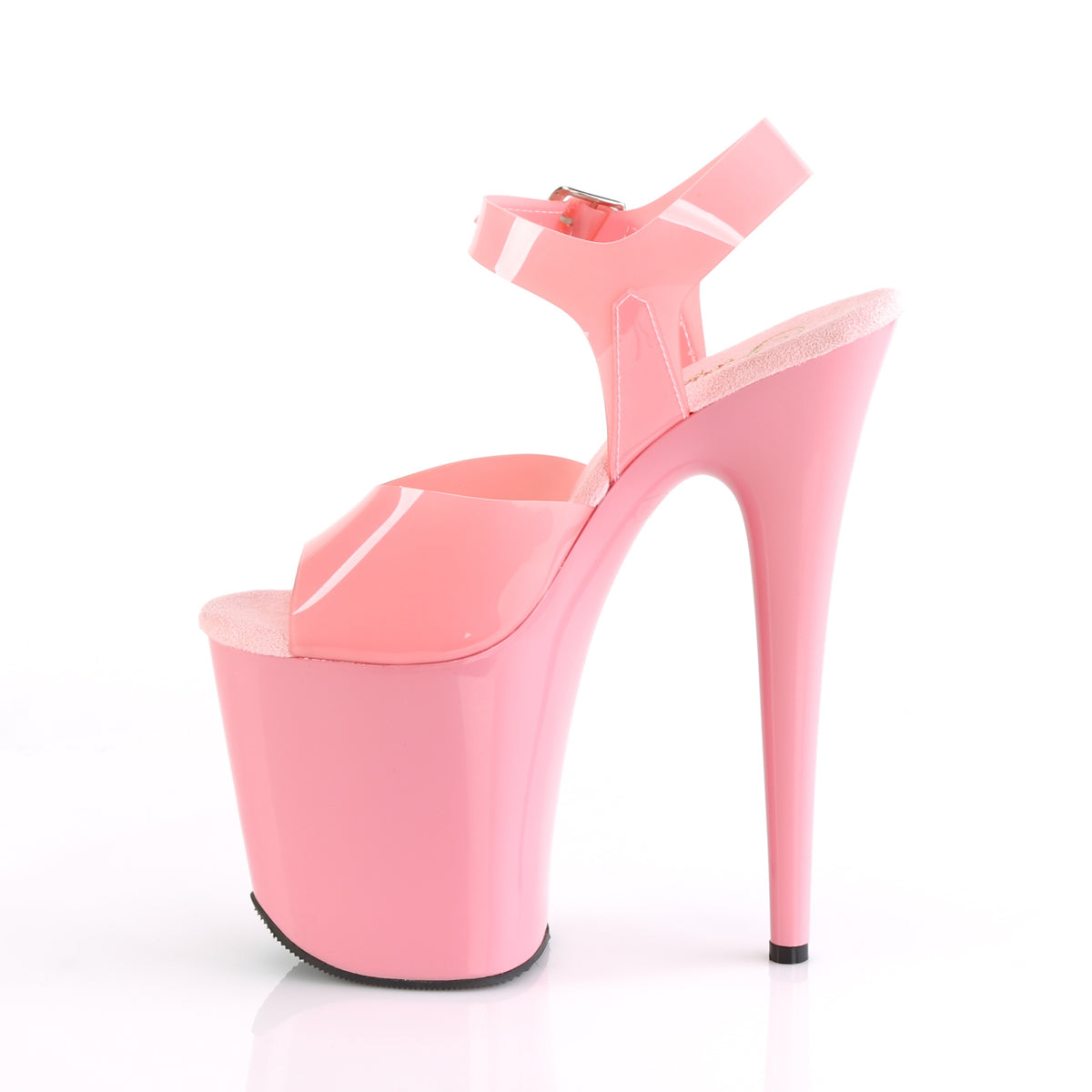 FLAMINGO-808N Baby Pink (Jelly-Like) TPU/Baby Pink Platform Sandal Pleaser
