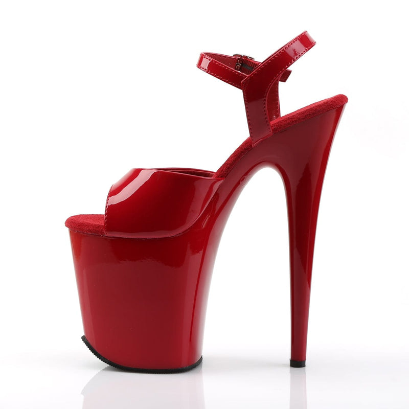 FLAMINGO-809 Red Patent/Red Platform Sandal Pleaser US Size (Women's): 5