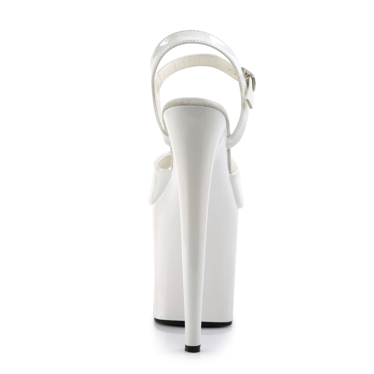 FLAMINGO-809 White Patent Platform Sandal Pleaser
