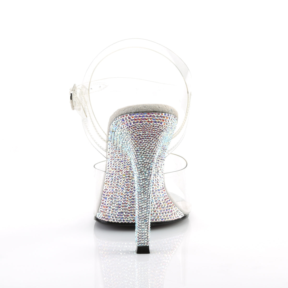 Silver Glitter Sole Clear Heels | Shoes | PrettyLittleThing