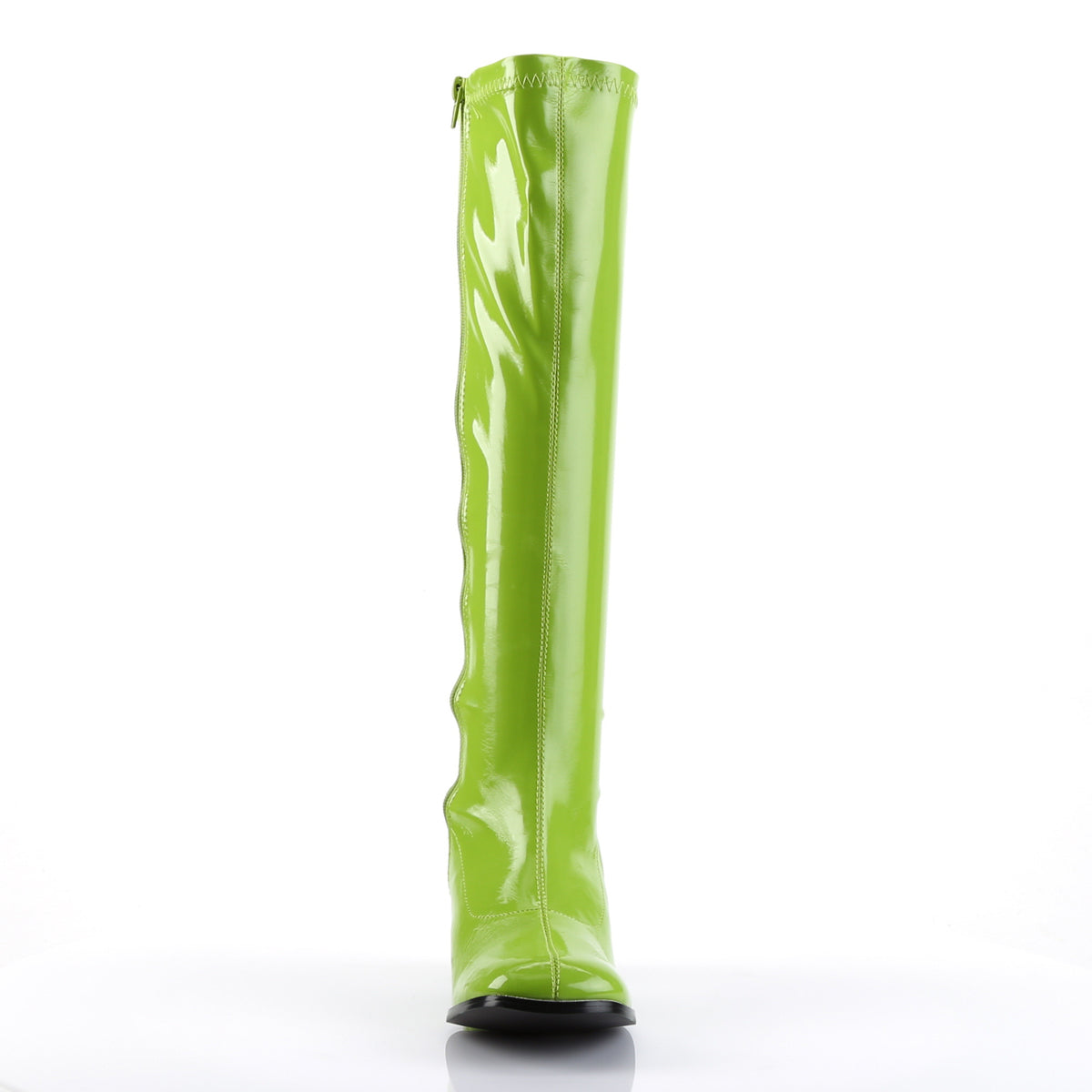 GOGO-300 Lime Green Stretch Patent Funtasma