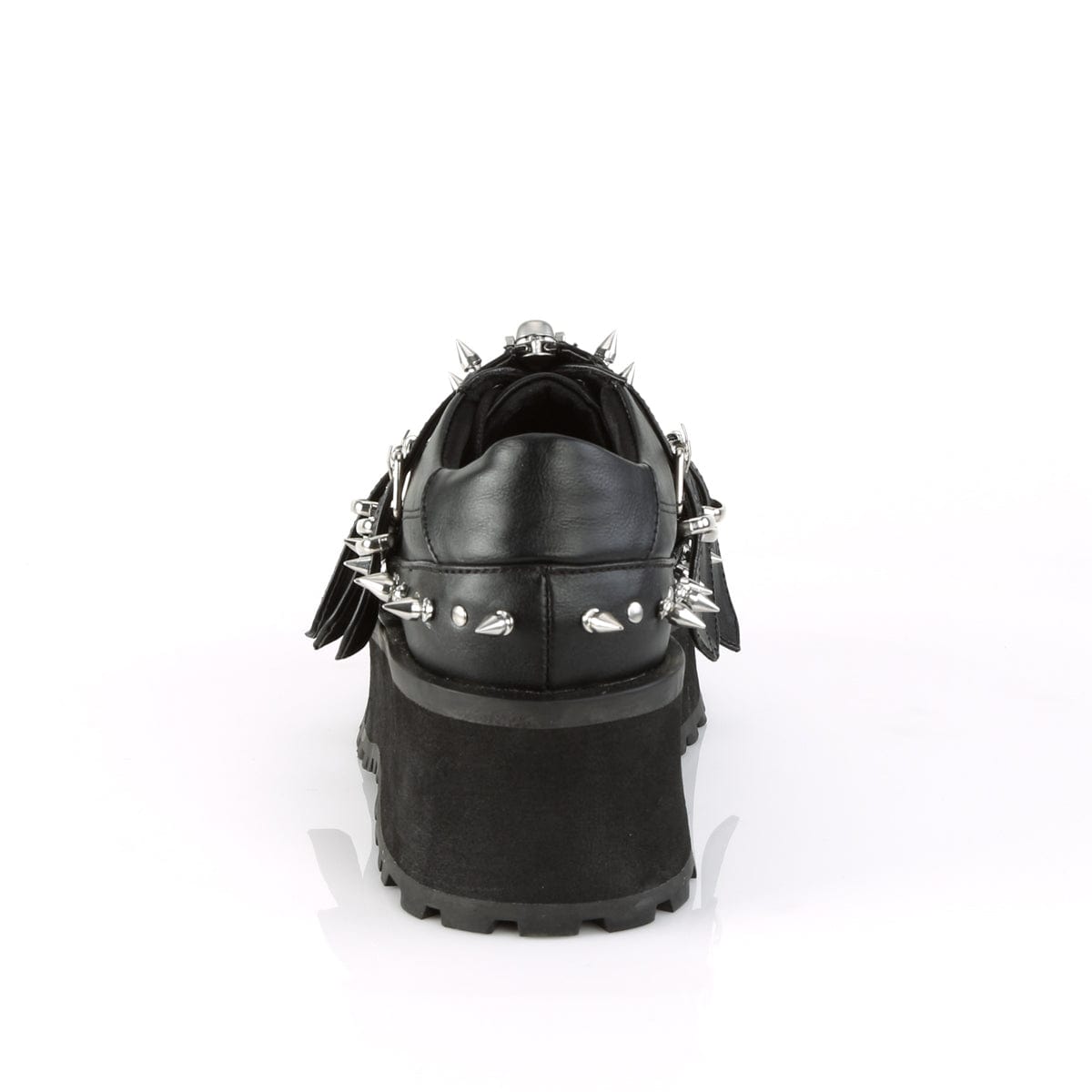GRAVEDIGGER-03 Black Vegan Leather Shoe Demonia US Size (Unisex/Men's): 4